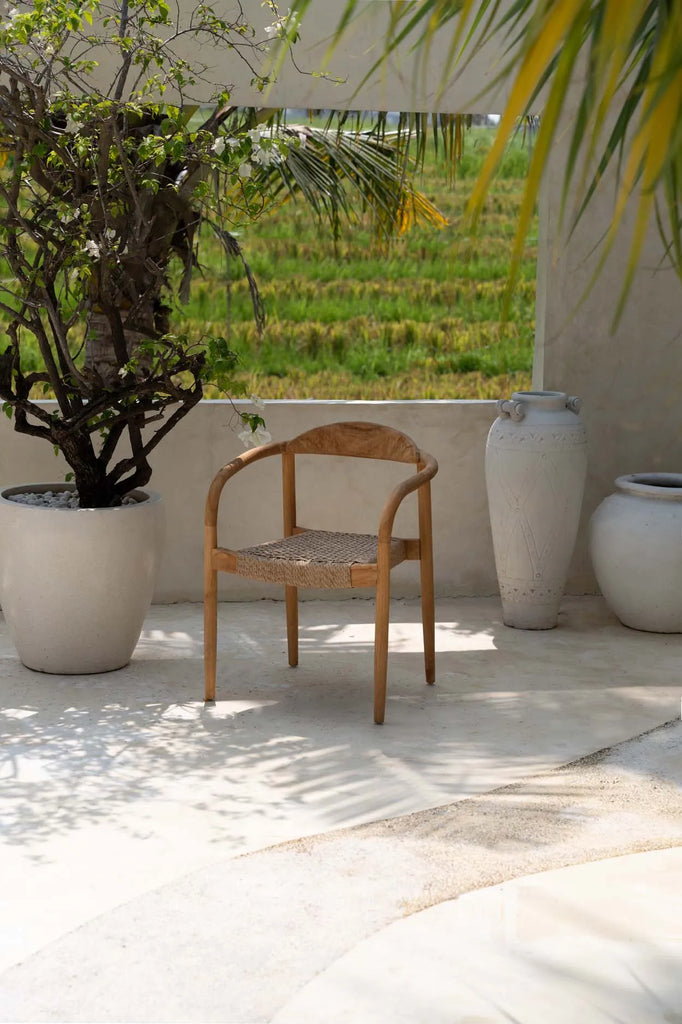 The Amaya Dining Chair - Natural - Outdoor