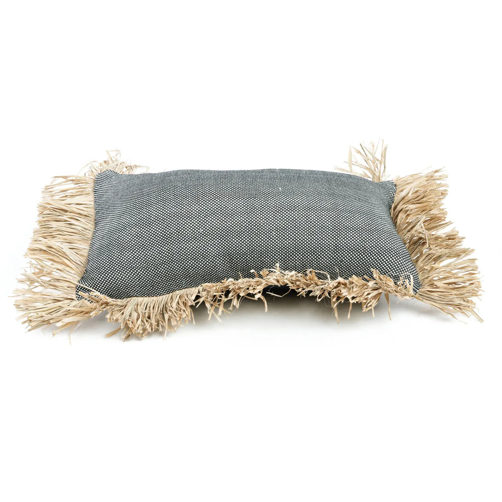 The Cotton Bonita Cushion Cover - Natural Black - 30x50