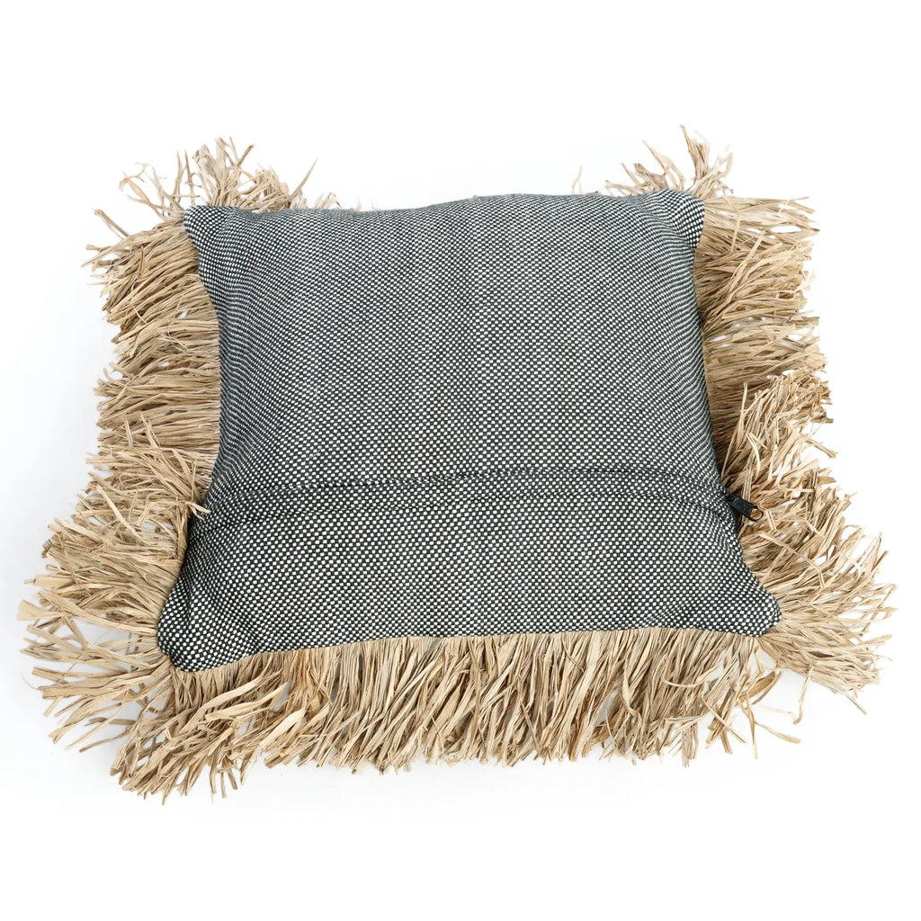 The Cotton Bonita Cushion Cover - Natural Black - 40x40