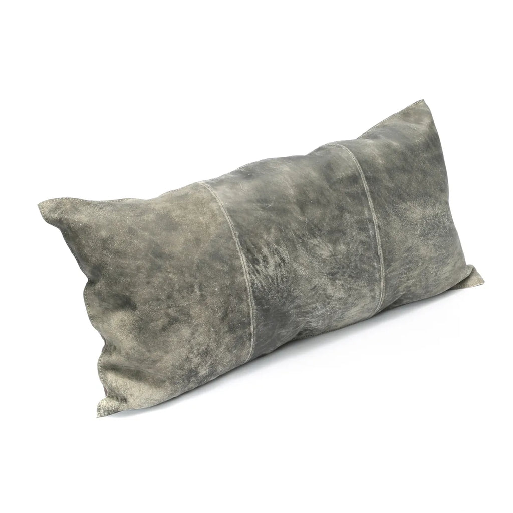 The Three Panel Suede Cushion Cover - Grey - 30x60