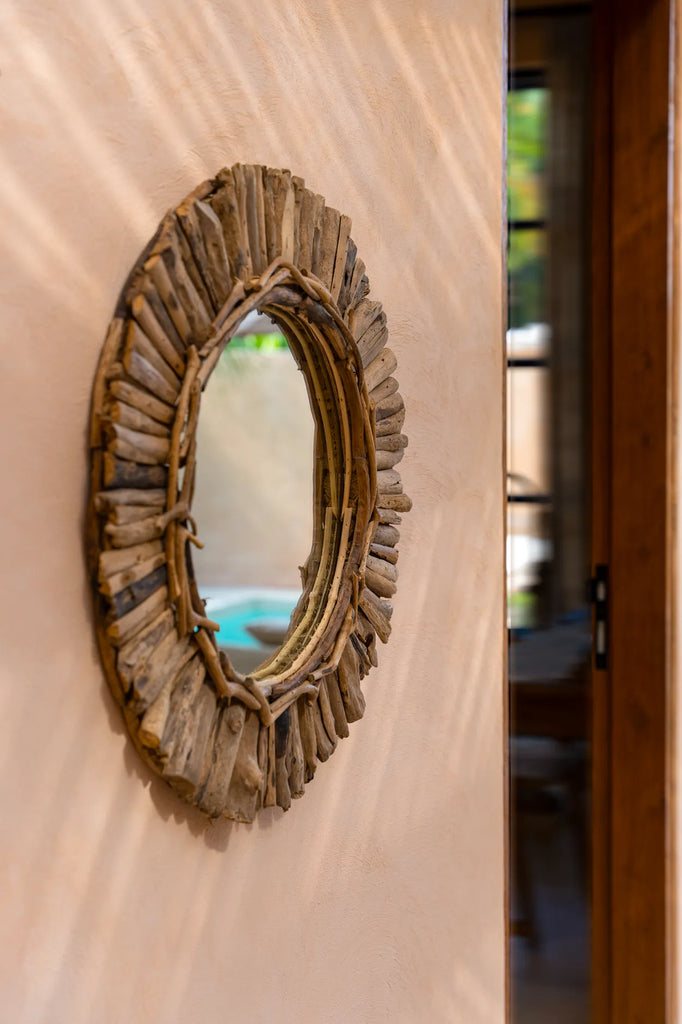 The Driftwood Crown Mirror - Natural - M