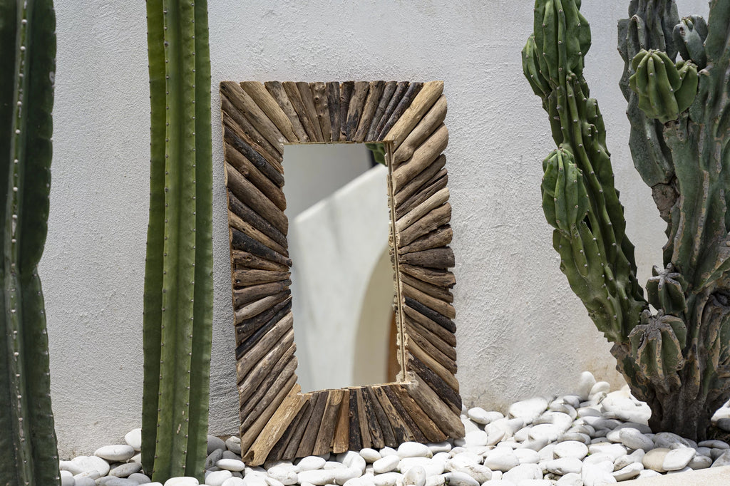 The Driftwood Framed Mirror - Natural - M