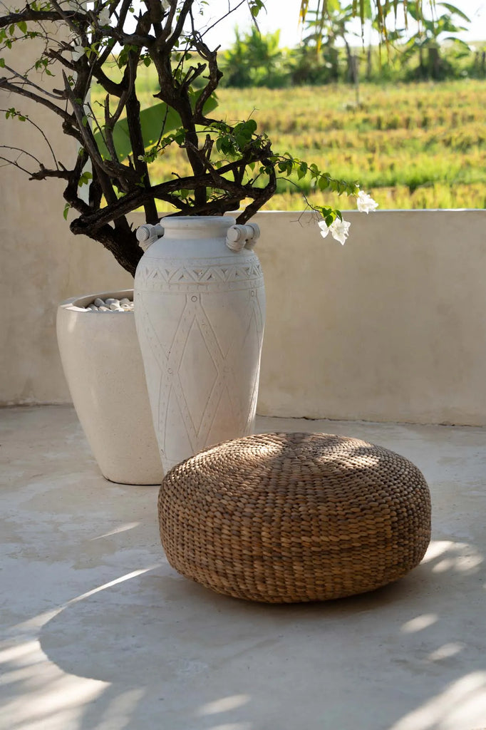 The Hyacinth Pouffe - Natural - M