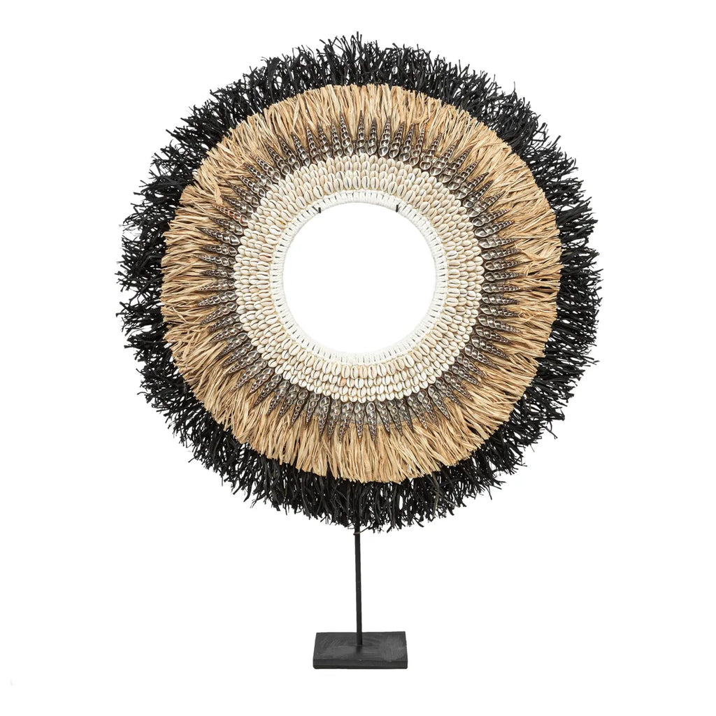 The Mojo Raffia on Stand - Decoration - Natural Black