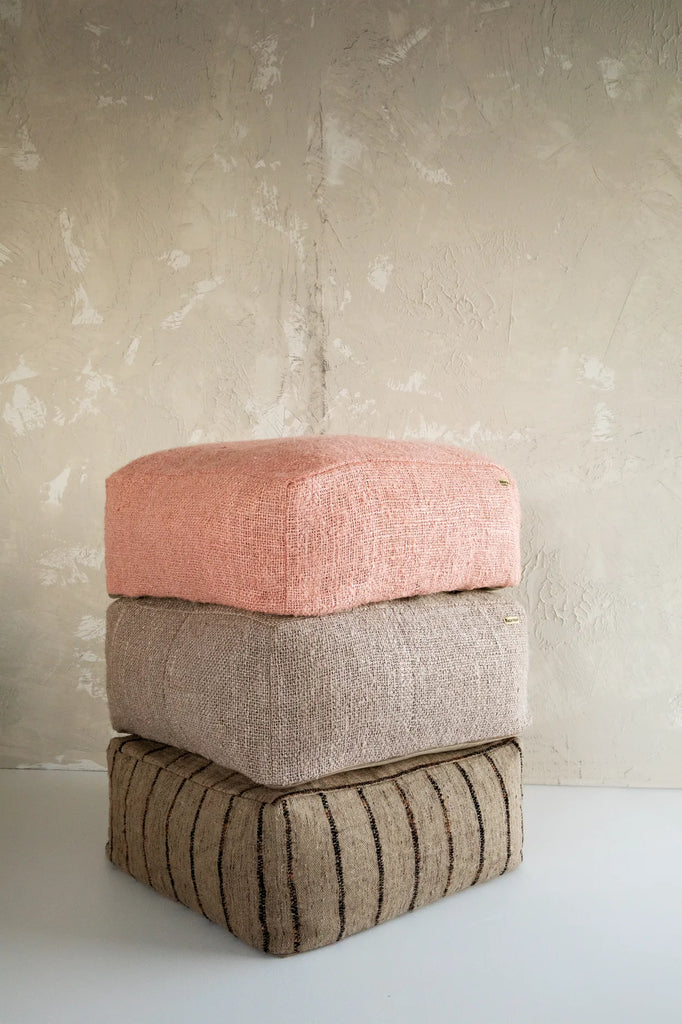 The Oh My Gee Pouffe - Beige Black