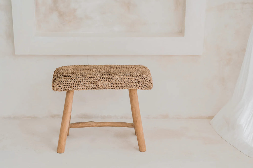 The Raffia Bench - Natural