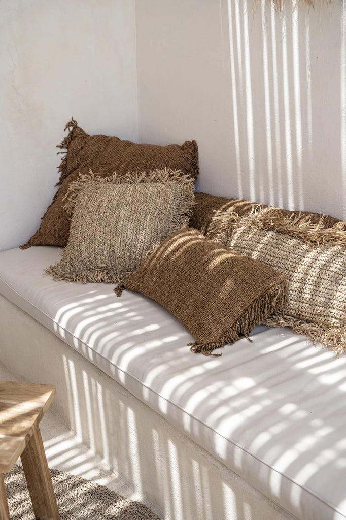 The Raffia Cushion Cover Square - Natural - 40x40