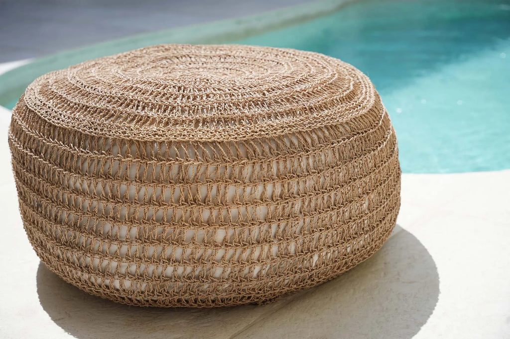 The Seagrass Pouffe - Natural - M