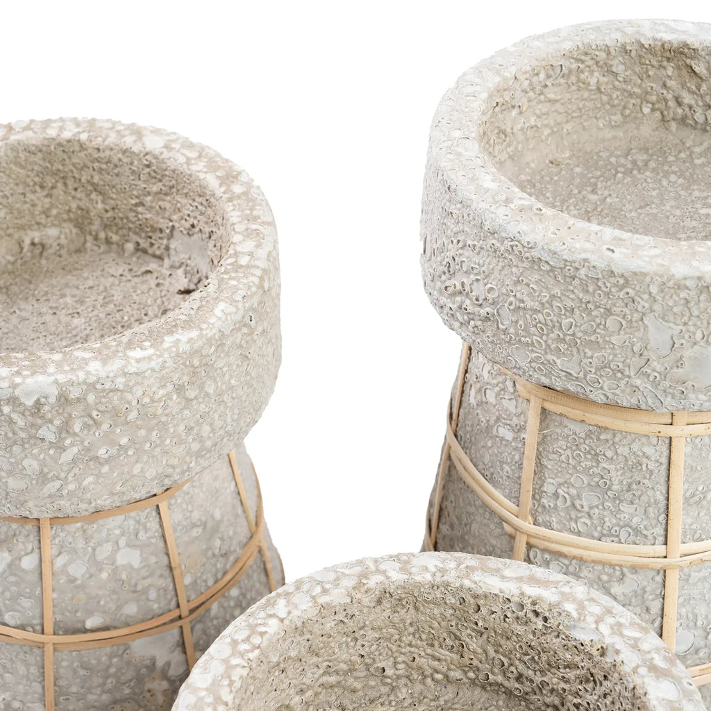 The Serene Candle Holder - Concrete Natural - S