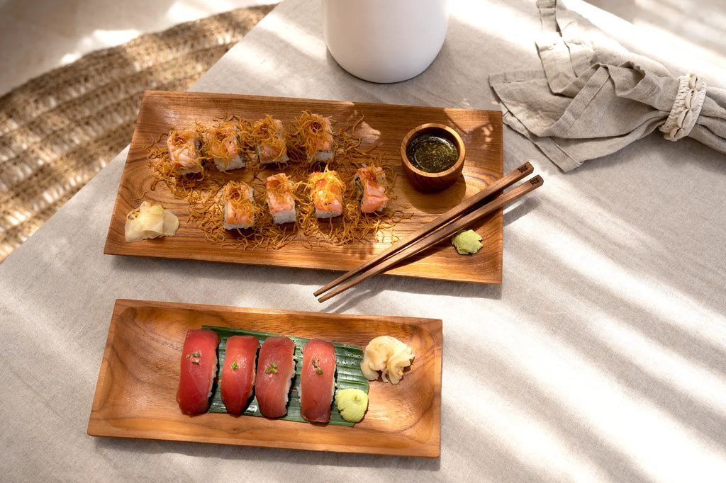 The Teak Root Sushi Plate - L