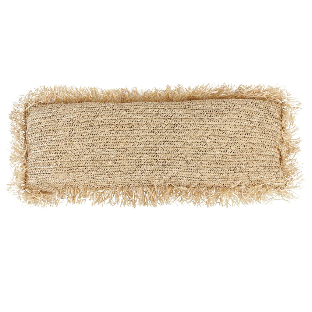 The Raffia Cushion Cover Rectangular - Natural - 35x100