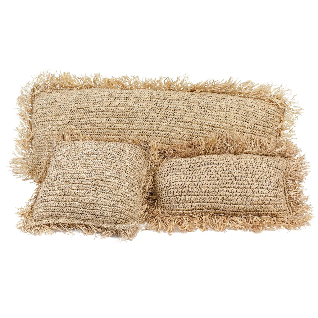 The Raffia Cushion Cover Rectangular - Natural - 35x100