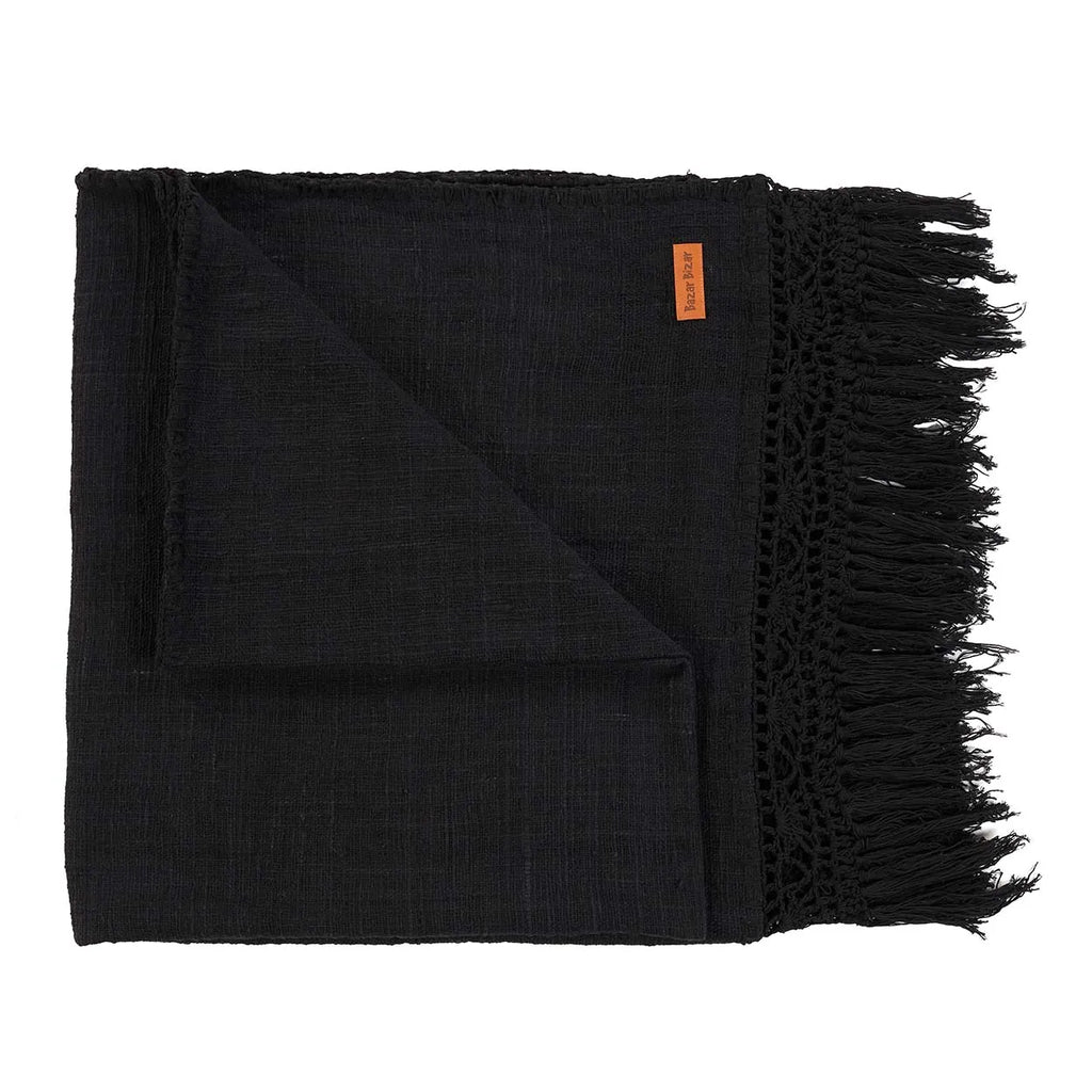 The Gypsy Bed Throw - Black