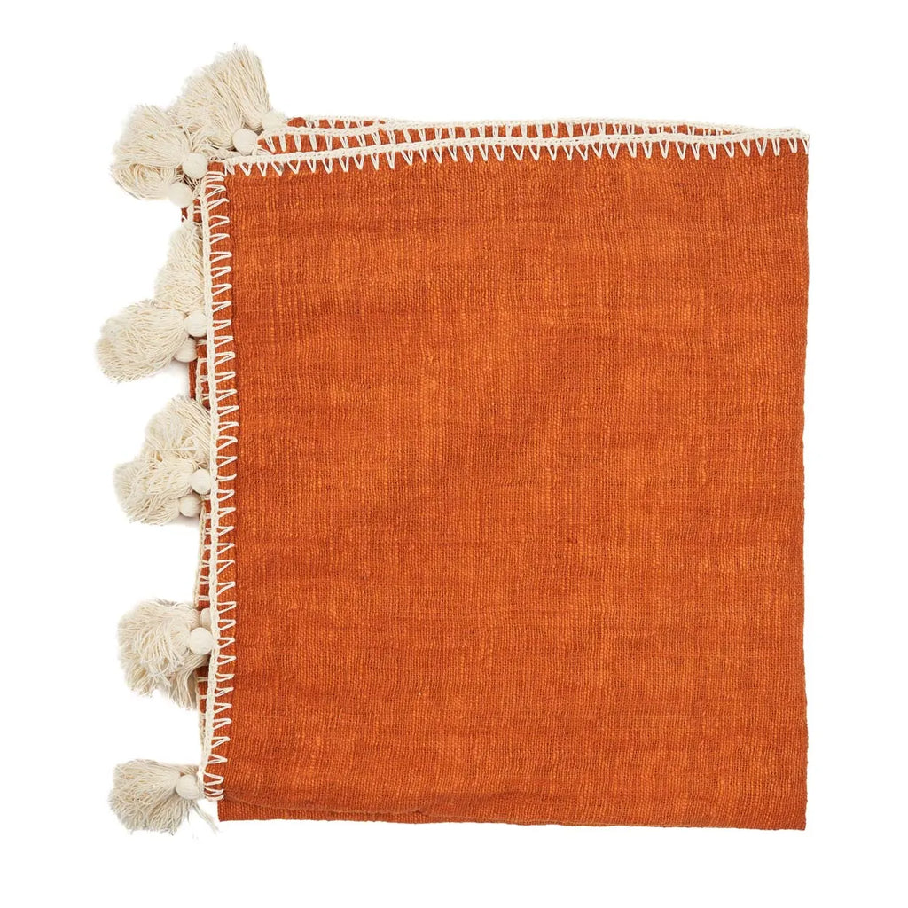 The Stitch Bed Throw - Terracotta